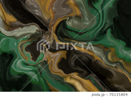 Super duper gorgeous abstract painting. Liquid paint technique background. Marble effect painting. Background for wallpapers, posters, cards, invitations, websites. Mixed green, gold and brown. Super duper gorgeous abstract painting. Liquid paint technique background. Marble effect painting. Background for wallpapers, posters, cards, invitations, websites. Mixed green, gold and brown. 70135804