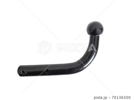 Tow hitch for a passenger car on a white background, isolate. Hitch, close-up Tow hitch for a passenger car on a white background, isolate. Hitch, close-up 70136300