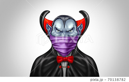 Vampire Wearing A Face Mask 70138782