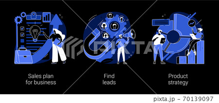Marketing plan and business strategy abstract concept vector illustrations. Marketing plan and business strategy abstract concept vector illustrations. 70139097