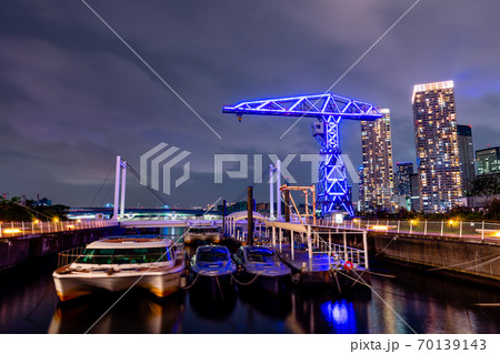 東京 豊洲 アーバンドックの夜景 東京 豊洲 アーバンドックの夜景 70139143