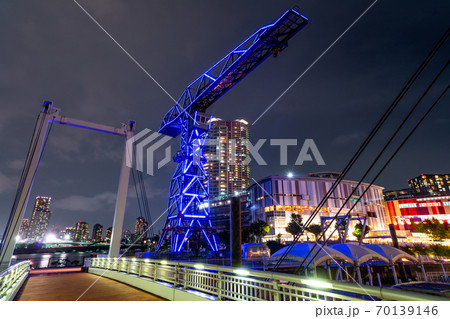 東京 豊洲 アーバンドックの夜景 東京 豊洲 アーバンドックの夜景 70139146