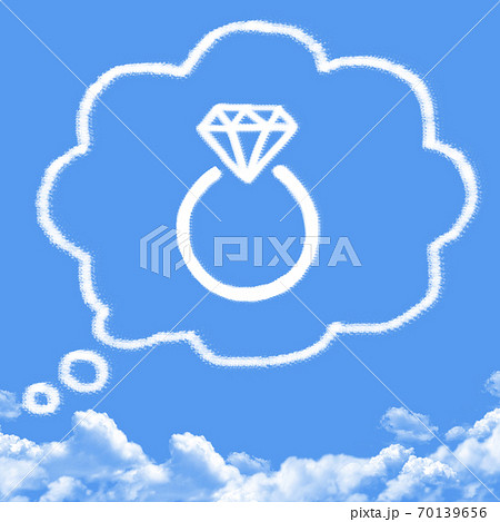 Diamond engagement ring cloud shape Diamond engagement ring cloud shape 70139656
