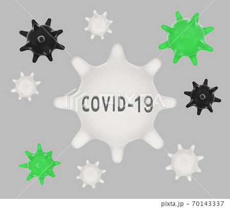 Abstract virus strain model of middle East respiratory syndrome coronavirus, Novel coronavirus COVID-2019 70143337