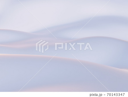 Snow-covered mountains in winter. Empty White backdrop. Background concept. 3d render 70143347
