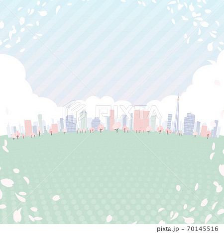 Townscape Spring_green square 70145516