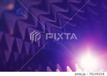 acoustic foam pyramid abstract background with glow light acoustic foam pyramid abstract background with glow light 70146328
