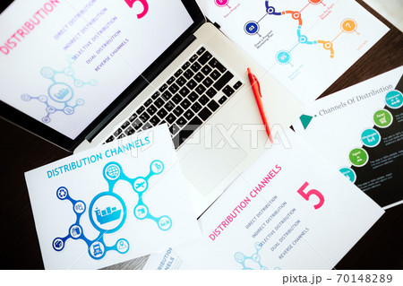 marketing distribution channels plan on office desk marketing distribution channels plan on office desk 70148289