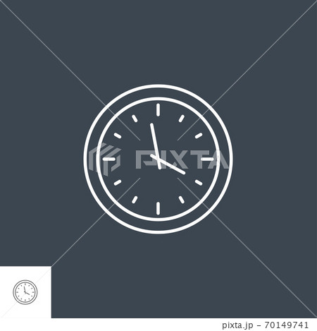 Clock Related Vector Line Icon Clock Related Vector Line Icon 70149741