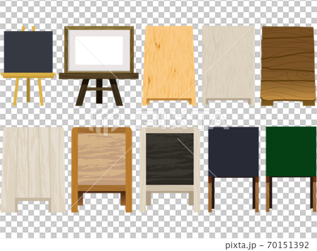 10 Kinds Of Signboards Stock Illustration