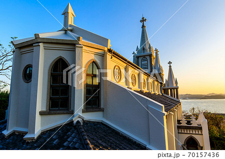 馬込教会の日の出　【長崎市】 70157436