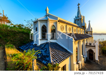 馬込教会の日の出　【長崎市】 70157439