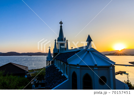 馬込教会の日の出 【長崎市】 馬込教会の日の出 【長崎市】 70157451