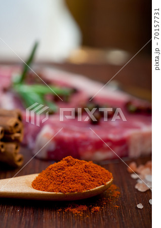 raw uncooked ribeye beef steak butcher selection raw uncooked ribeye beef steak butcher selection 70157731