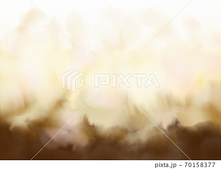 抽象的なグラデーション背景の水彩画　茶色系 70158377
