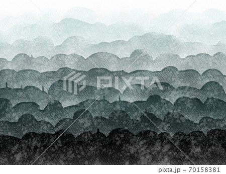抽象的なグラデーション背景の水彩画 黒色系 抽象的なグラデーション背景の水彩画 黒色系 70158381