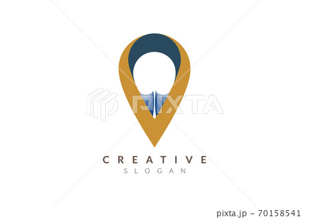 Compass vector illustration design. Minimalist and simple logo, flat style, modern icon and symbol. 70158541