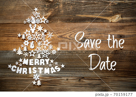 Christmas Tree, White Decoration, Ornament, Save The Date Christmas Tree, White Decoration, Ornament, Save The Date 70159177