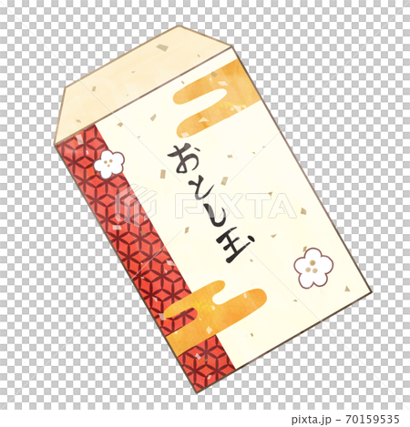 Hand-drawn style illustration of New Year's gift bag Hand-drawn style illustration of New Year's gift bag 70159535