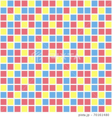Colorful vector square grid pattern. Seamless texture 70161480