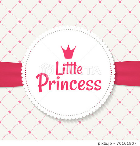 Princess  Background with Crown Vector Illustration 70161907