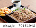 Japanese cold ramen noodles with tempura set in Japanese style 70161948