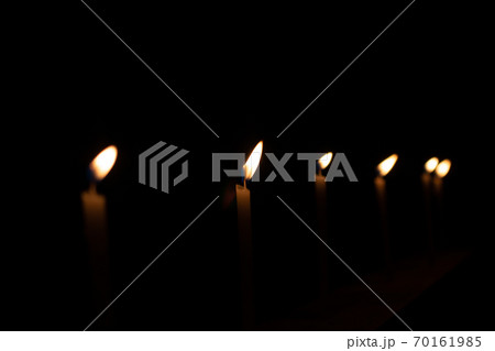soft focused Candles Light in dark night soft focused Candles Light in dark night 70161985