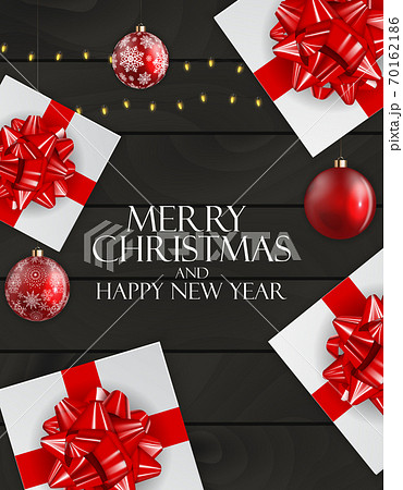 Holiday New Year and Merry Christmas Background. Vector Illustration Holiday New Year and Merry Christmas Background. Vector Illustration 70162186