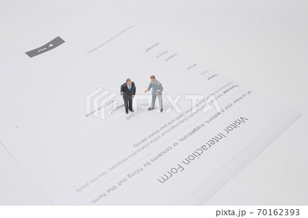 a mini of figure stand on the vistor interaction form 70162393