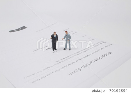 a mini of figure stand on the vistor interaction form 70162394