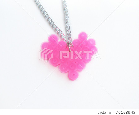 a pendant heart made of thermomosaic, bead bauble 70163945