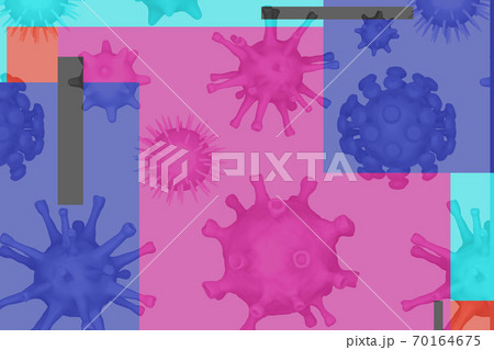 Different kinds of viruses, coronavirus, COVID-19, herpes, speed hiv on color background. Pathogen viruses. 3d illustration Different kinds of viruses, coronavirus, COVID-19, herpes, speed hiv on color background. Pathogen viruses. 3d illustration 70164675