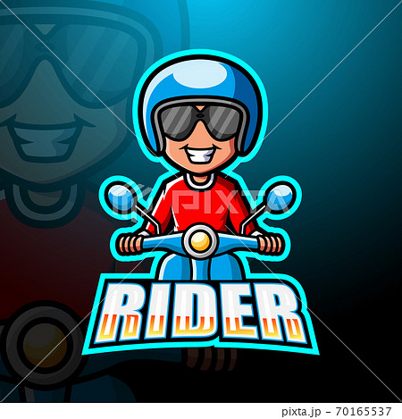 Rider mascot esport logo design Rider mascot esport logo design 70165537