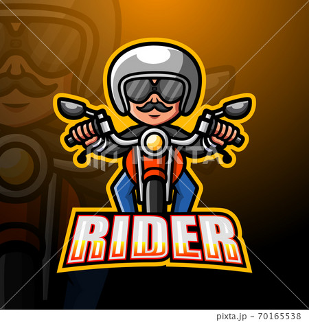 Rider mascot esport logo design Rider mascot esport logo design 70165538