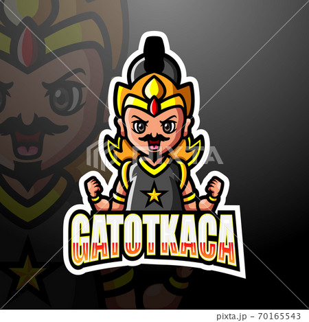 Gatotkaca mascot esport logo design Gatotkaca mascot esport logo design 70165543