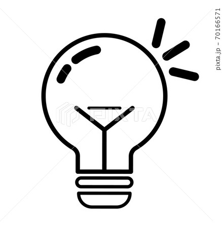 Simple Light Bulb, Graphic Picture, Idea Symbol 70166571