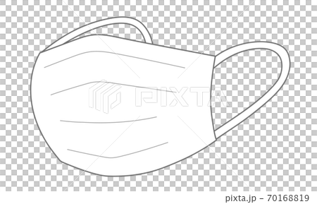 Disposable white mask illustration Disposable white mask illustration 70168819