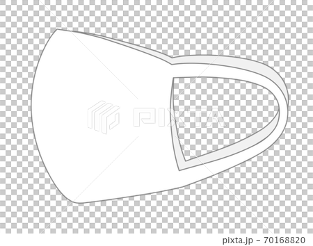 White urethane mask illustration White urethane mask illustration 70168820
