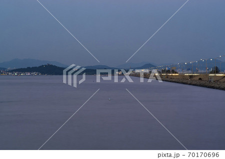 風景 安山市 湖 70170696