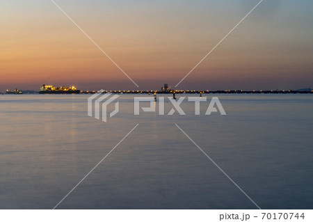 風景 安山市 湖 70170744