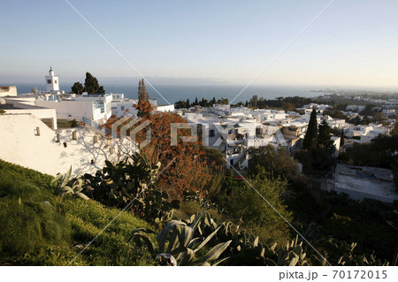 TUNISIA SIDI BOU SAID OLD TOWN MOSQUE 70172015