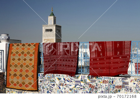 TUNISIA TUNIS CITY MEDINA MOSQUE CARPET 70172168