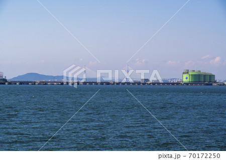 風景 安山市 湖 70172250