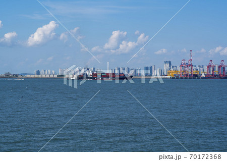 風景 安山市 湖 70172368