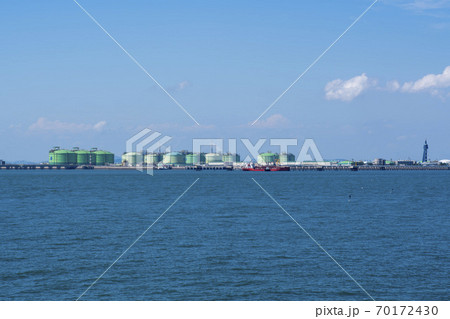 風景 安山市 湖 70172430