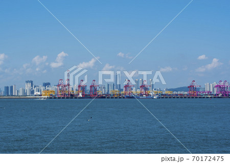 風景 安山市 湖 70172475