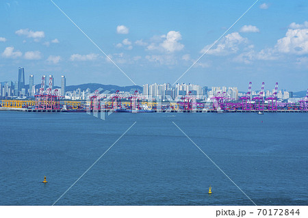 風景 安山市 湖 70172844