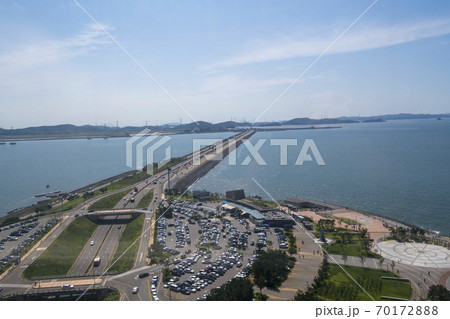 風景 安山市 湖 70172888
