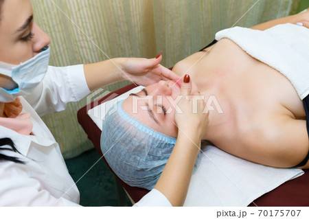 Spa treatments for facial rejuvenation. 70175707