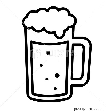 生ビールのアイコンのイラスト素材 生ビールのアイコンのイラスト素材
